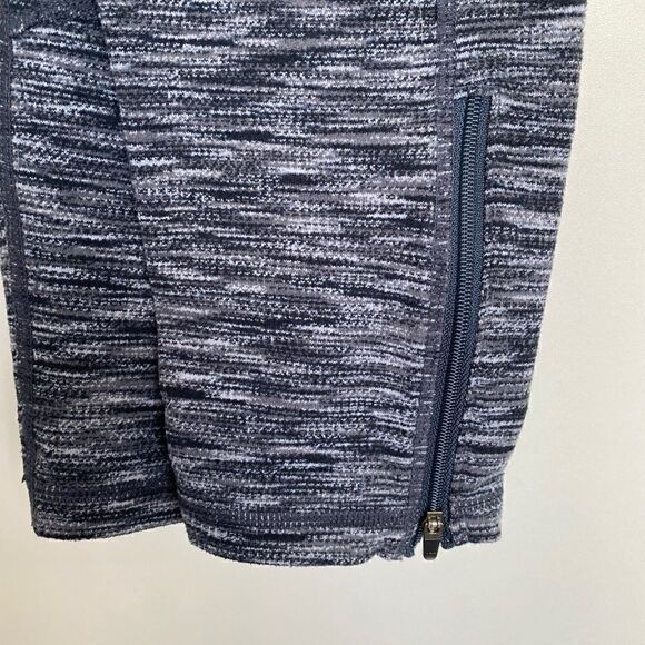 Zella Heathered Blue Zipped Pockets Ankle Leggings - Picture 8 of 9